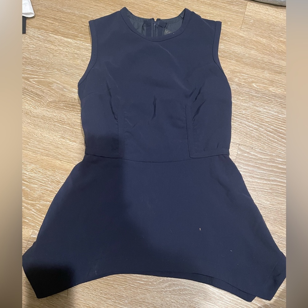 Women Yigel Azrouel Blue Peplum Top - Size Small